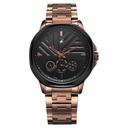 Fastrack Fleek Quartz Multifunction Black Dial Brown Stainless Steel Strap Watch for Guys