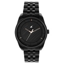 Fastrack Crush Quartz Analog Black Dial Stainless Steel Strap Watch for Guys