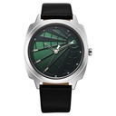 Fastrack Groove Quartz Analog Green Dial Guys Leather Watch