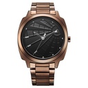 Fastrack Groove Quartz Analog Black Dial Guys Stainless Steel Watch