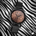Fastrack Animal Print Quartz Analog Rose Gold Dial Stainless Steel Strap Watch for Girls