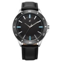 Fastrack Stunners X Quartz Analog Black Dial Leather Strap Watch For Guys
