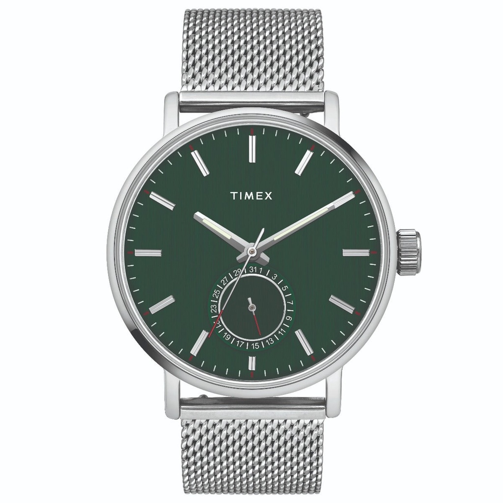 [TWEG20001] Timex Fashion Men's Green Dial Round Case Date Function Watch -TWEG20001