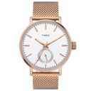 Timex Fashion Men's White Dial Round Case Date Function Watch -TWEG20002