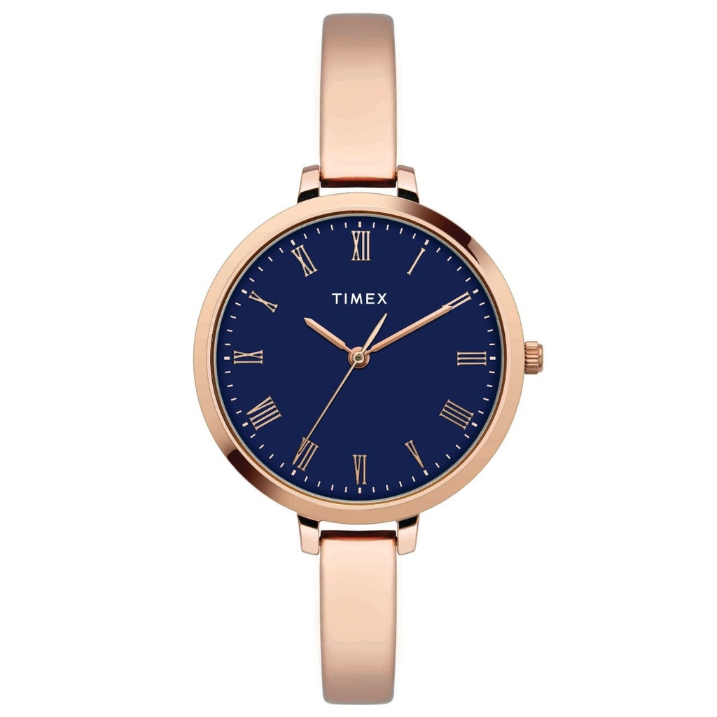 [TWEL12816] Timex Fashion Women's Blue Dial Round Case 3 Hands Function Watch -TWEL12816