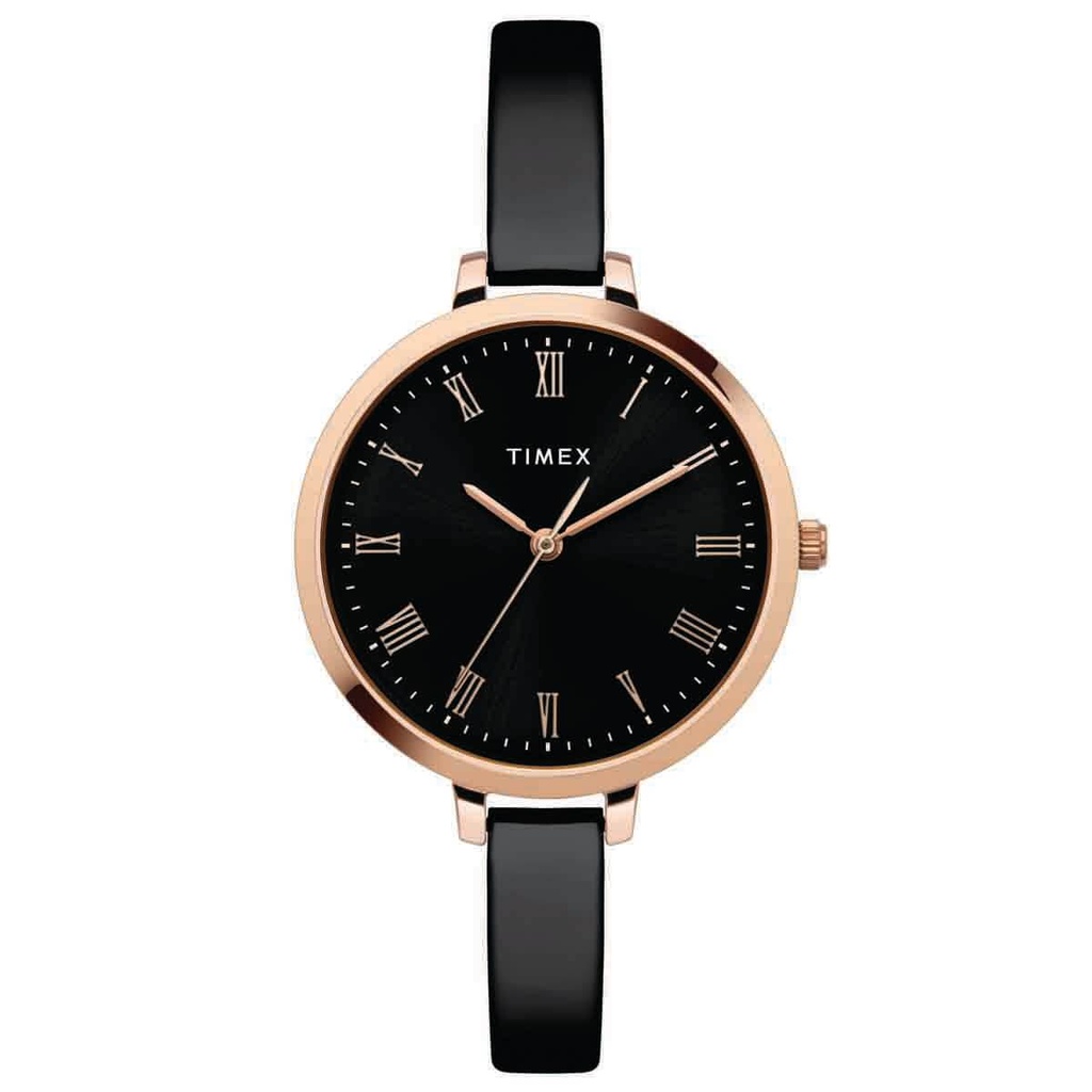 [TWEL12818] Timex Fashion Women's Black Dial Round Case 3 Hands Function Watch -TWEL12818