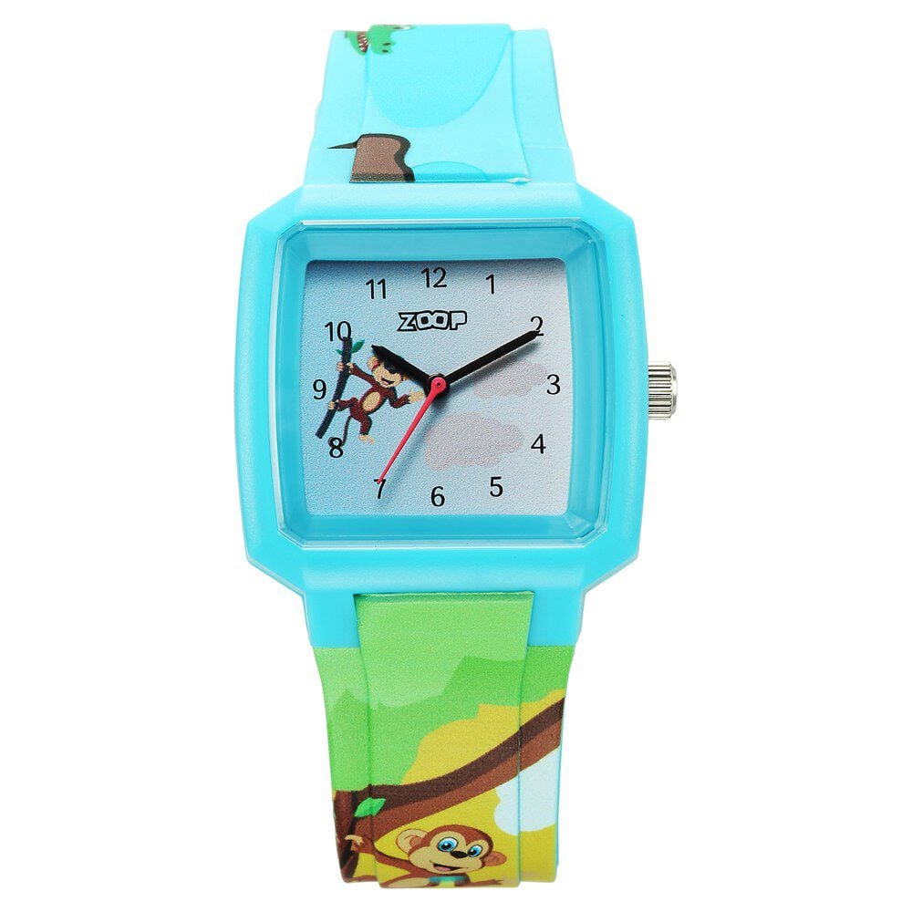 [26039PP01W] Zoop By Titan Forest Story Quartz Analog Blue Dial Silicone Strap Watch For Kids