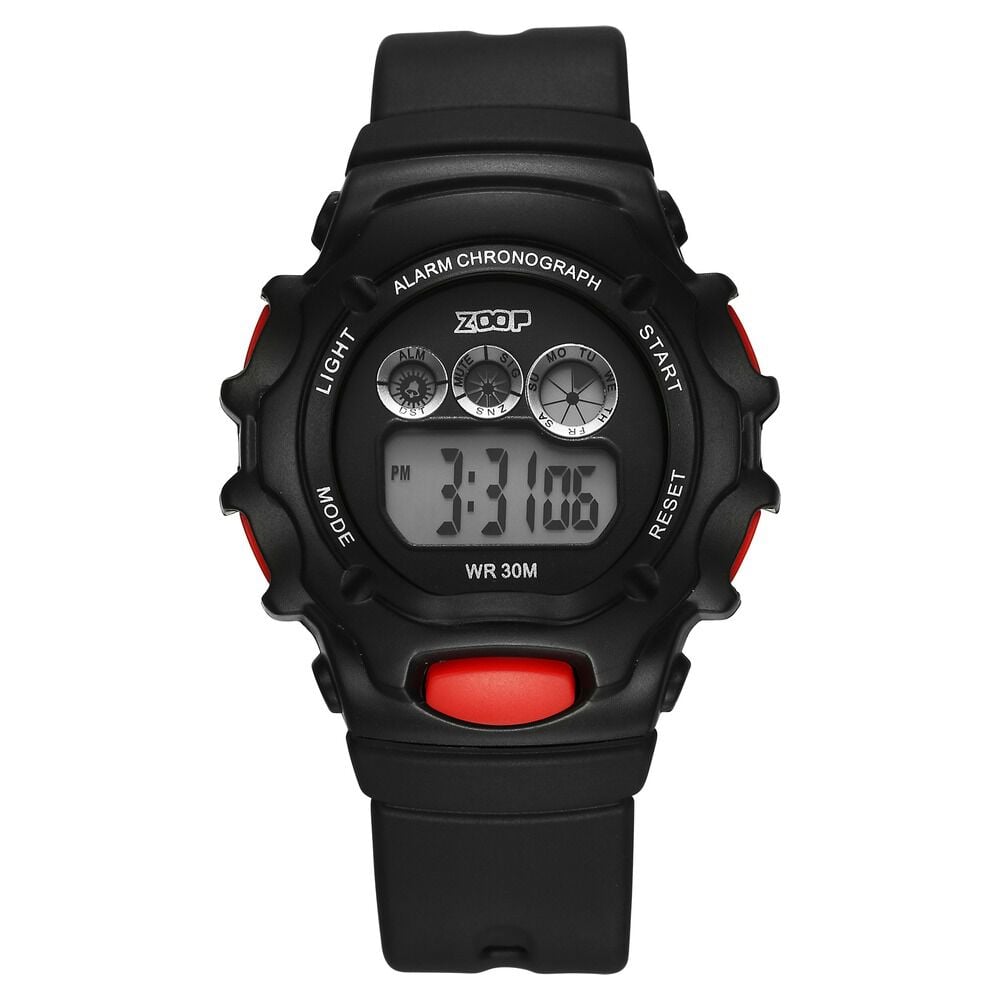 [26035PP05W] Zoop By Titan Pop Colour Digital Digital Black Dial Plastic Strap Watch For Kids