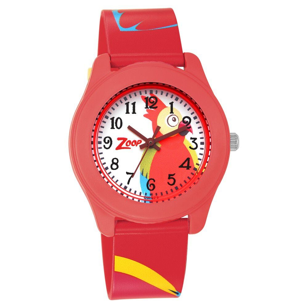 [26019PP34W] Zoop By Titan Friends From Nature White Dial Plastic Strap for Kids