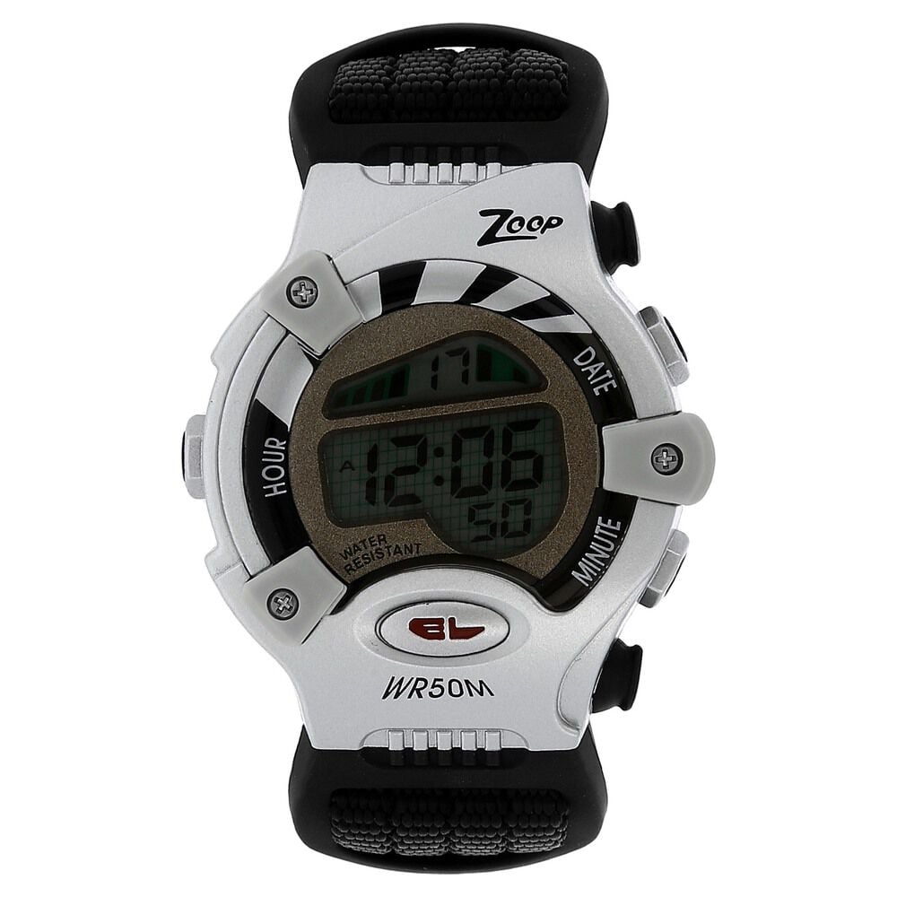 [C3002PV01] Zoop By Titan Digital Dial Nylon Strap Watch for Kids