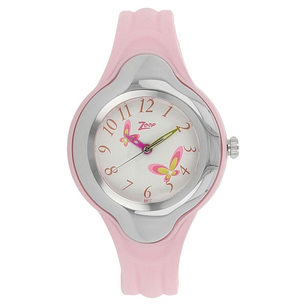 [C2001PP03W] Zoop By Titan Quartz Analog Pink Dial Plastic Strap Watch for Kids