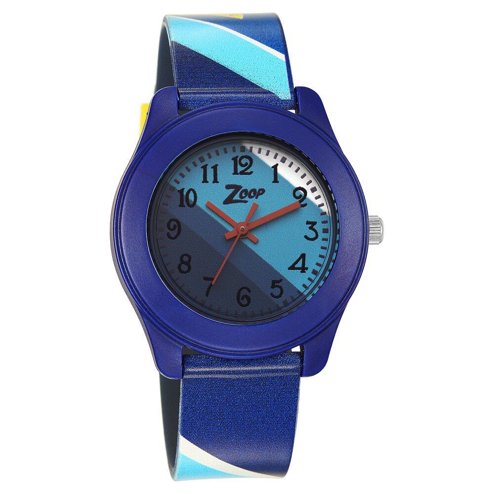 [26019PP30W] Zoop By Titan Outdoor life Blue Dial Plastic Strap for Kids