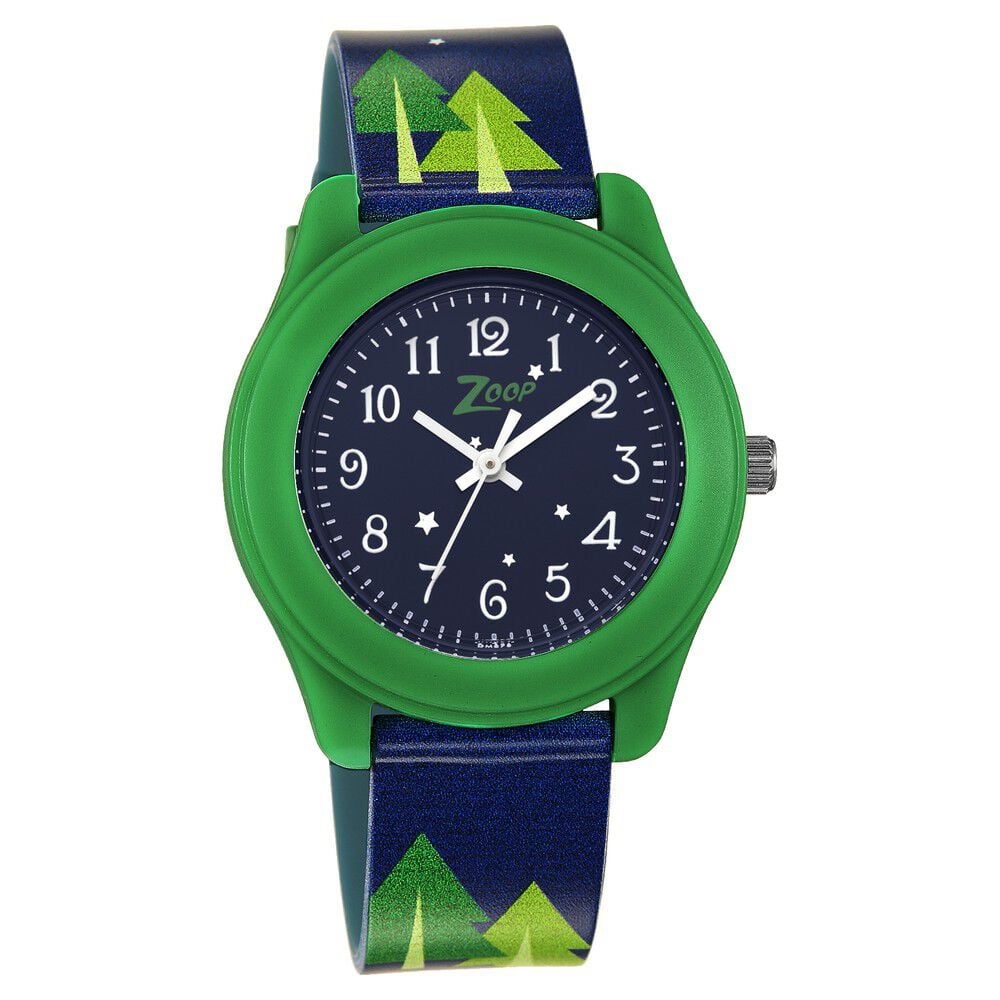 [26019PP28W] Zoop Outdoor life Blue Dial Plastic Strap for Kids