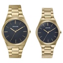 Sonata Wedding Edit Quartz Analog Black Dial Stainless Steel Strap Watch For Pair