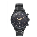 Sonata Wedding Edit Quartz Multifunction Black Dial Stainless Steel Strap Watch For Men