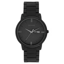 Sonata Quartz Analog with Day and Date Black Dial Stainless Steel Strap Watch for Men