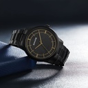 Sonata Quartz Analog Black Dial Black Stainless Steel Strap Watch For Men