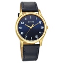Sonata Traditional Essentials Quartz Analog Blue Dial Leather Strap Watch for Men