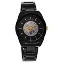 Sonata Unveil Quartz Multifunction Black Dial Stainless Steel Strap Watch for Women