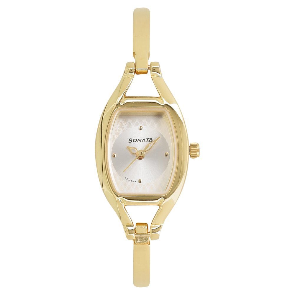 Sonata Pankh Silver Dial Women Watch With Metal Strap