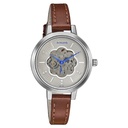 Sonata Unveil Quartz Multifunction Leather Strap Watch for Women