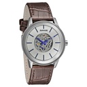 Sonata Quartz Multifunction Silver Dial Leather Strap Watch for Men