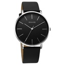 Sonata Ascent Quartz Analog Black Dial Leather Strap Watch For Men