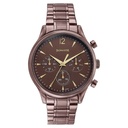 Sonata Wedding Edit Quartz Multifunction Brown Dial Stainless Steel Strap Watch For Men