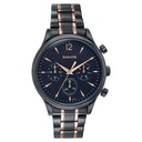 Sonata Wedding Edit Quartz Multifunction Black Dial Stainless Steel Strap Watch For Men