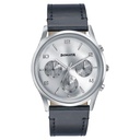 Sonata Wedding Edit Quartz Multifunction Silver Dial Leather Strap Watch For Men