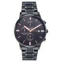 Sonata Wedding Edit Quartz Multifunction Black Dial Stainless Steel Strap Watch For Men