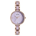 Sonata Wedding Edit Quartz Analog Purple Dial Stainless Steel With Acetate Strap Watch For Women