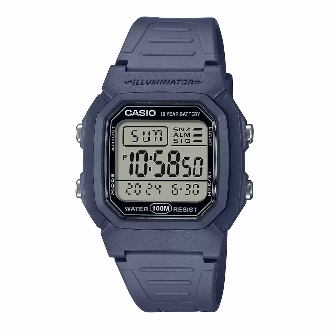 Casio Youth Unisex Quartz Black Dial Digital Resin Watch D333