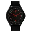 Fastrack Tees Quartz Analog Black Dial Polyurethane Strap Unisex Watch