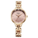 Titan Raga Showstopper Quartz Analog Rose Gold Dial Metal Strap Watch For Women