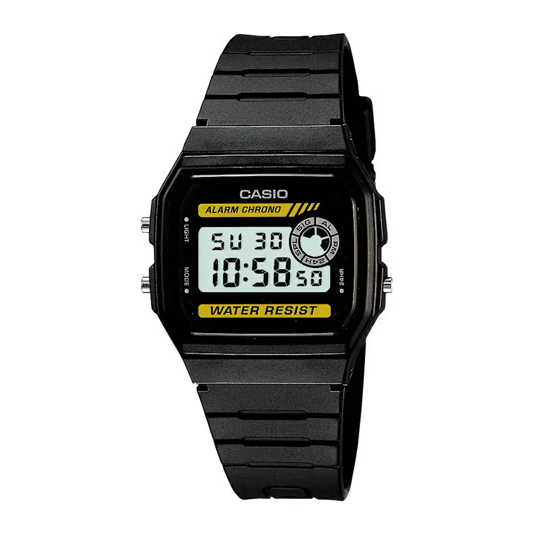 [D053] Casio Youth Unisex Quartz Black Dial Digital Resin Watch D053