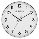 Titan Wall Clock - White faced Silent Wall Clock for Modern Homes - Decorative Wall Decor  - 30 CM Dial Size Small