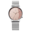 Fastrack Stunners X Quartz Analog Pink Dial Stainless Steel Strap Watch For Girls