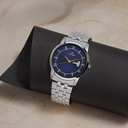 Titan Analog with Day and Date Blue Dial Stainless Steel Strap watch for Men