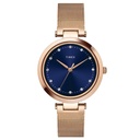 Timex Fashion Women's Blue Dial Round Case 3 Hands Function Watch -TWEL11824