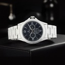 Titan Blue Dial Quartz Multifunction Stainless Steel Strap watch for Men