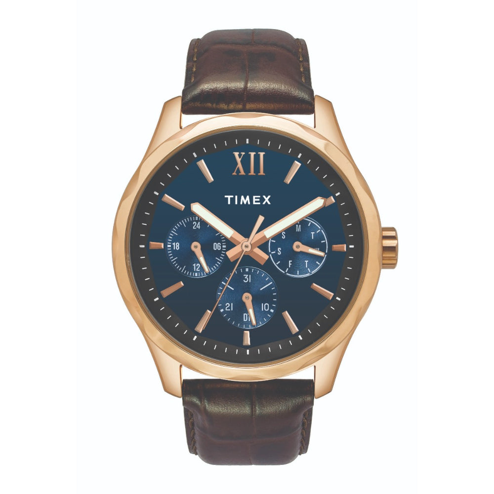 [TW0TG7601] Timex Empera Men's Blue Dial Round Case Multifunction Function Watch -TW0TG7601