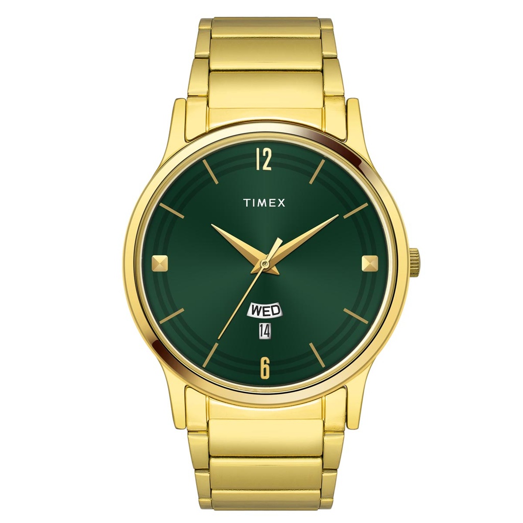 [TW000R462] Timex Men Green Round Dial Analog Watch - TW000R462