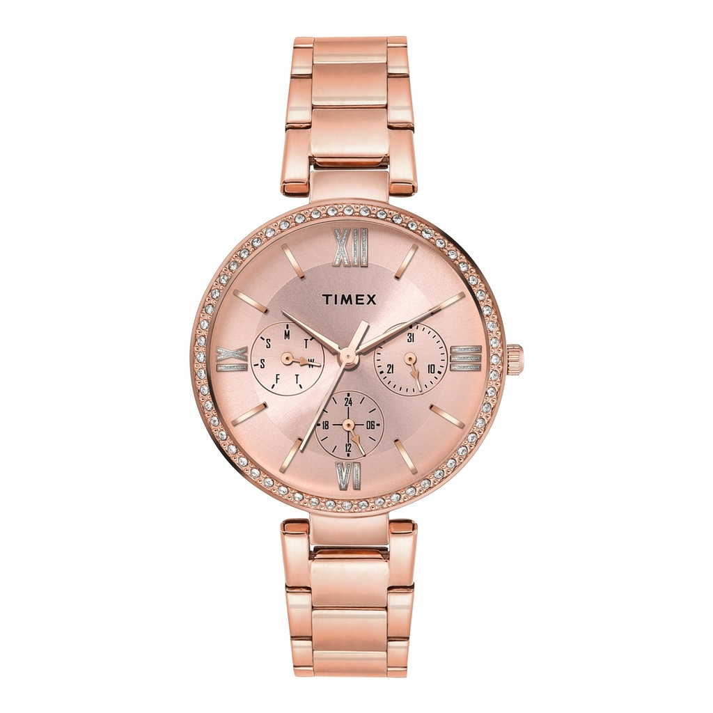 [TWEL18707] TIMEX Women Pink Round Dial Analog Watch - TWEL18707
