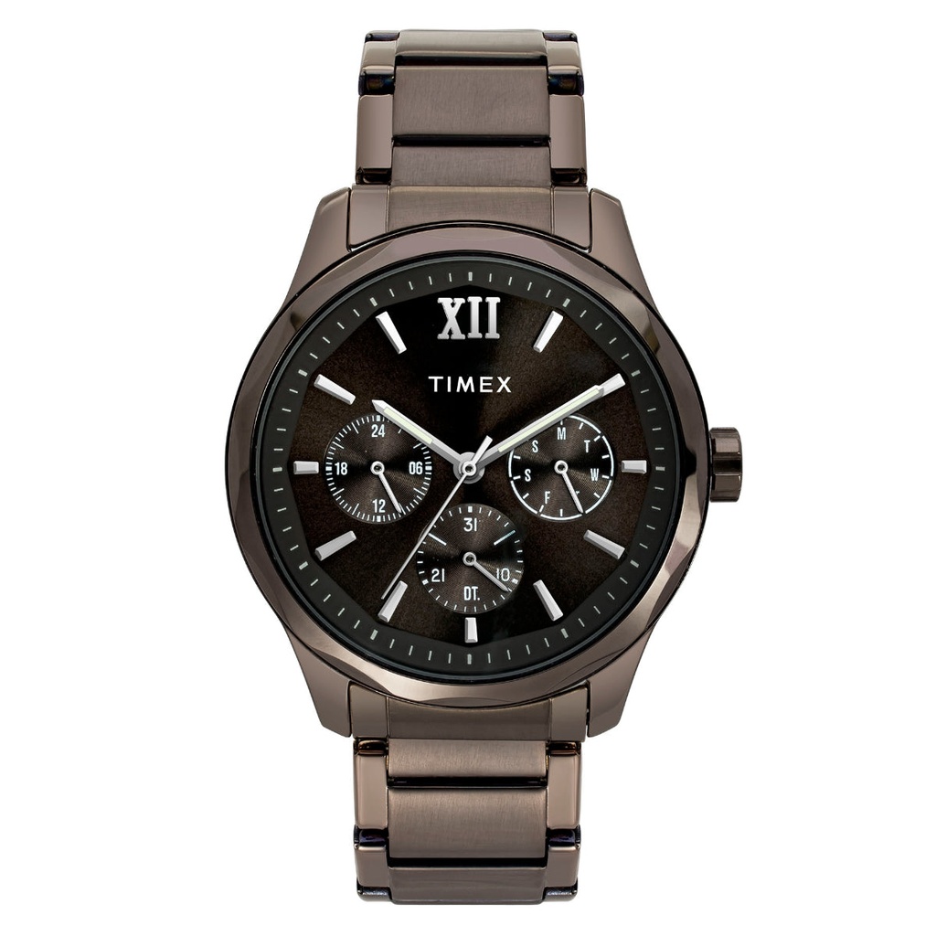 [TW0TG7636] Timex Men Brown Round Dial Analog Watch - TW0TG7636