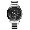 Fastrack Cerame Quartz Multifunction Black Dial Steel & Ceramic Strap Watch for Guys