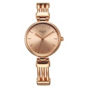 Titan Raga Showstopper Quartz Analog Rose Gold Dial Metal Strap Watch for Women