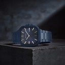 Titan Classique Slim Square Quartz Analog with Date Blue Dial Blue Stainless Steel Strap Watch For Men