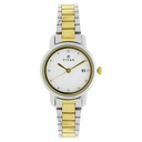 Titan Karishma White Dial Analog with Date Stainless Steel Strap watch for Women