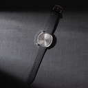 Sonata Poze Quartz Analog Grey Dial Grey Leather Strap Watch For Men